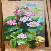 LOTUS IN OIL PAINTS